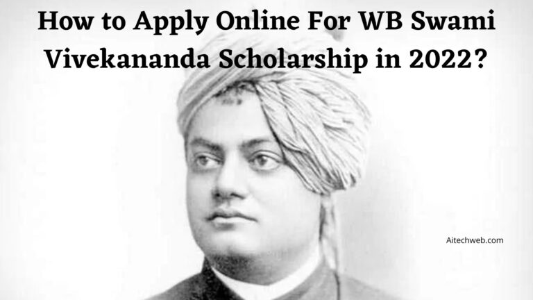 How to Apply Online For WB Swami Vivekananda Scholarship in 2022?