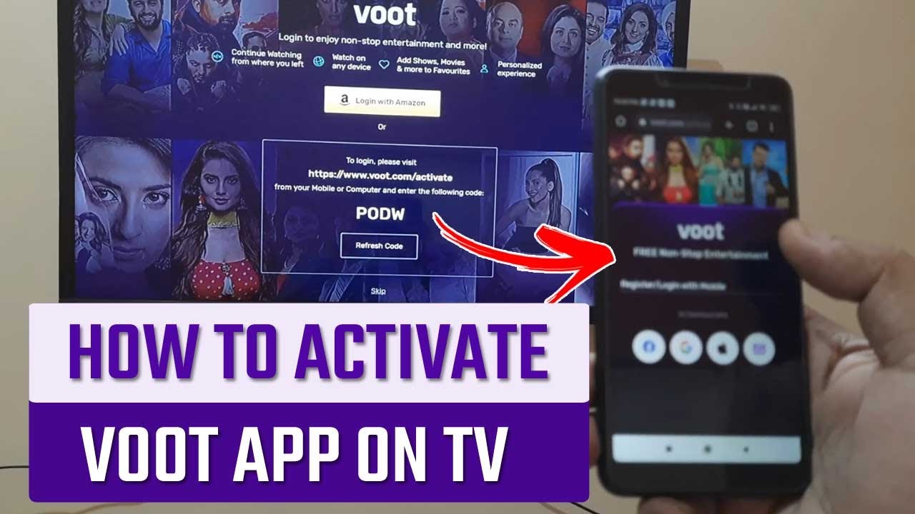 How to activate https www voot com activate on Android TV