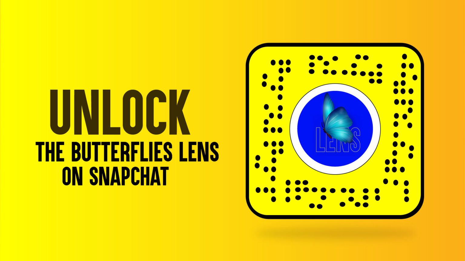 Unlock The Butterflies lens on Snapchat